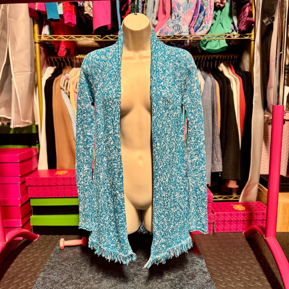 Lilly Pulitzer Tatum Cardigan - Turquoise (Size XS)